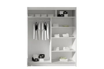 Westa Garderob 150x58x200 cm - Beige - Products - Förvaring - Garderober & garderobssystem - Garderobsskåp