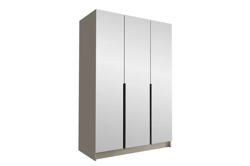 Herrljunga Garderob med Spegel 150 cm - Kashmir/Svart - Products - Förvaring - Garderober & garderobssystem