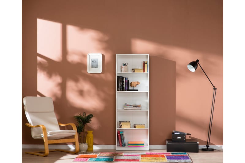 Bokhylla 170x58 cm - Vit - Products - Förvaring - Hylla - Bokhylla