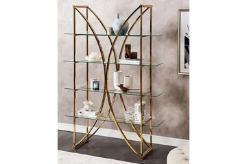 Bokhylla Hollow Guld - Guld - Products - Förvaring - Hylla - Bokhylla