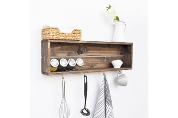 Ticknor Kökshylla 72 cm - Valnöt - Products - Förvaring - Hylla - Förvaringshylla - Kryddhylla & kryddställ