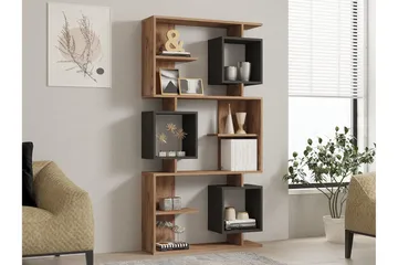 Icardi Bokhylla 90 cm, Brun/Antracit