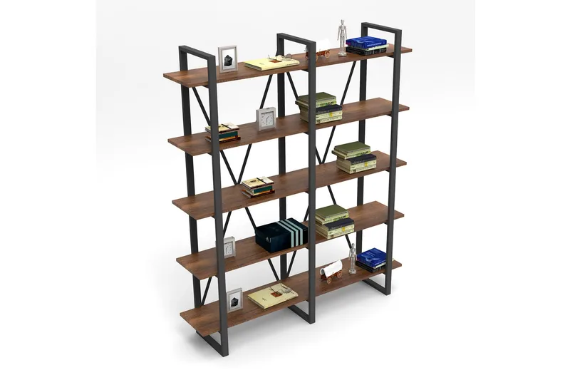 Numandro Bokhylla 34x155 cm, Teak