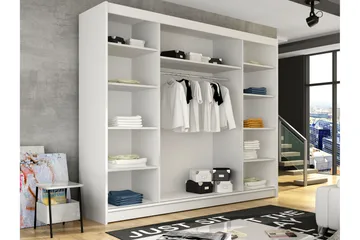 Sia Garderob med Spegel 250x215 cm - Svart - Products - Förvaring - Garderober & garderobssystem