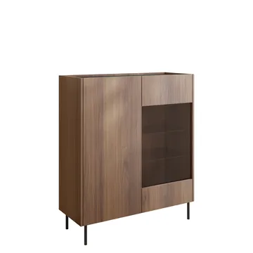 Akihito Vitrinskåp 97x117 cm - Brun - Products - Förvaring - Skåp - Vitrinskåp