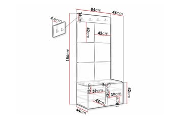 Dunvegan Highboard White - Products - Förvaring - Skåp - Förvaringsskåp