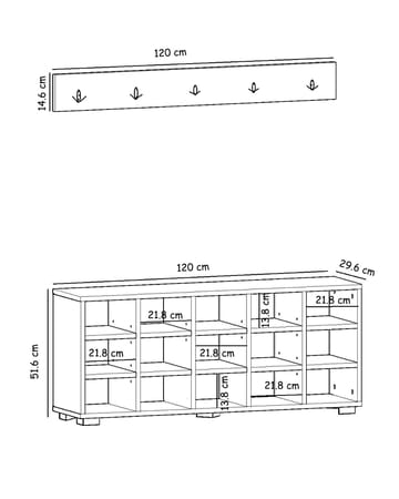 Gending Skoskåp 120 cm - Products - Förvaring - Skåp - Förvaringsskåp
