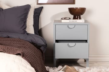 Piring Skåpsbyrå med två lådor 45x40x52 cm - Ljusgrå - Products - Förvaring - Skåp - Förvaringsskåp