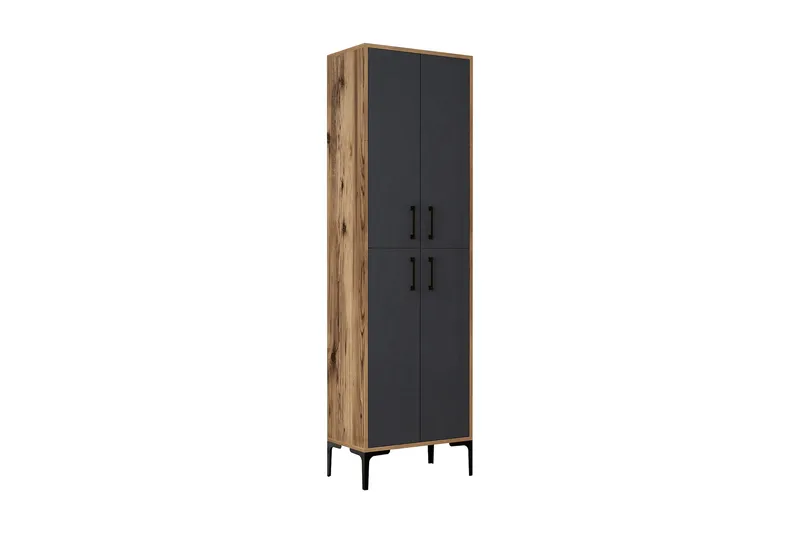 Retzow Highboard 60x35 cm - Mörkbrun/Antracit - Products - Förvaring - Skåp - Förvaringsskåp