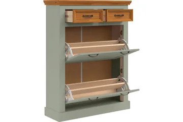 Selma Skoskåp 90x115 cm - Grön - Products - Förvaring - Skåp - Förvaringsskåp