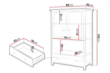 Storys Highboard - Vit - Products - Förvaring - Skåp - Förvaringsskåp