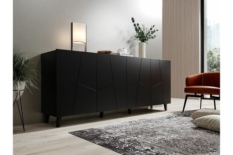 Strontian Highboard Scandinavian Choice Black - Products - Förvaring - Skåp - Förvaringsskåp