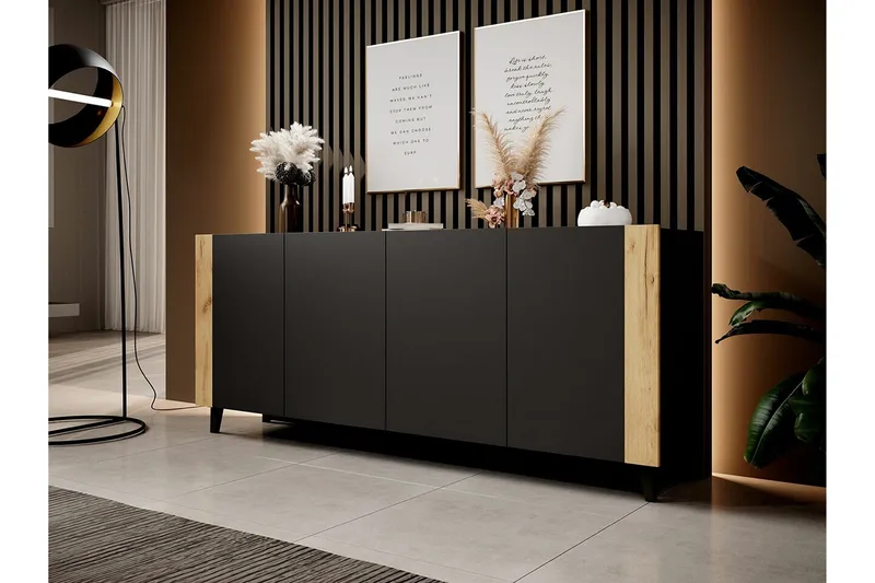 Strontian Highboard Scandinavian Choice Black - Products - Förvaring - Skåp - Förvaringsskåp
