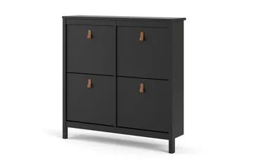 Vallvidera Skoskåp 25x102 cm - Svart/Natur - Products - Förvaring - Skåp - Förvaringsskåp