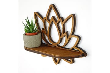 Nagaji Vägghylla 33 cm - Valnöt - Products - Förvaring - Småförvaring - Väggförvaring