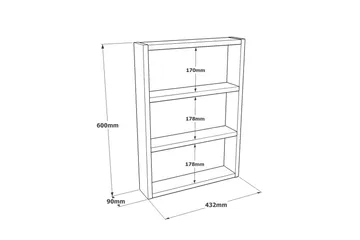 Rinorea Vägghylla 43,2x60 cm - Vit - Products - Förvaring - Småförvaring - Väggförvaring