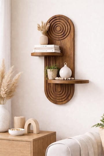 Virlin Vägghylla 26x35x13 cm - Ek - Products - Förvaring - Småförvaring - Väggförvaring