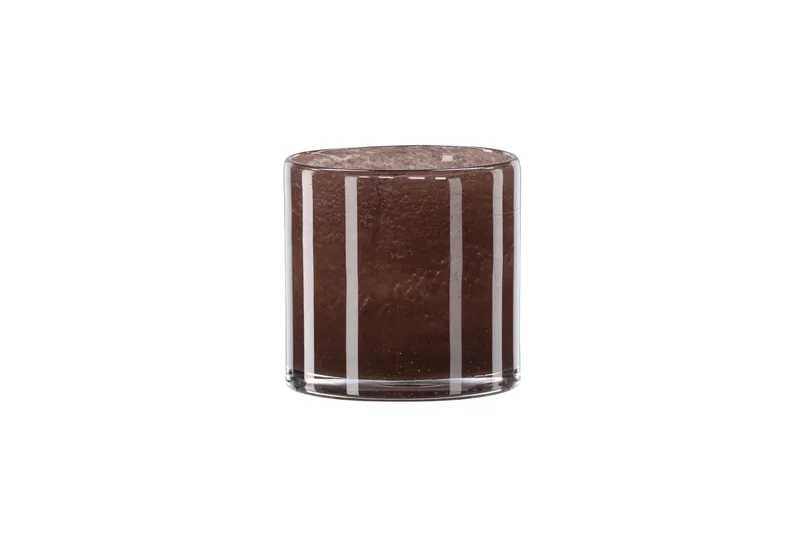 Glora Ljuslykta 12x12 cm - Brun - Products - Inredning - Ljus & dofter - Ljusstakar & ljuslyktor