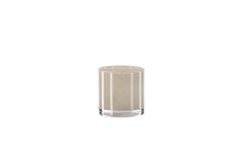 Glora Ljuslykta 8x8 cm - Beige - Products - Inredning - Ljus & dofter - Ljusstakar & ljuslyktor