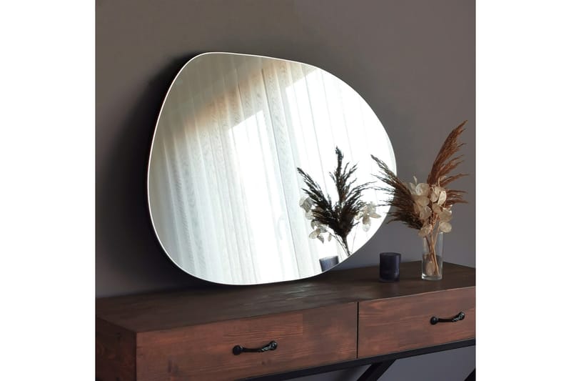 Asymmetrisk Spegel 75x55 cm - Svart - Products - Inredning - Spegel - Hallspegel