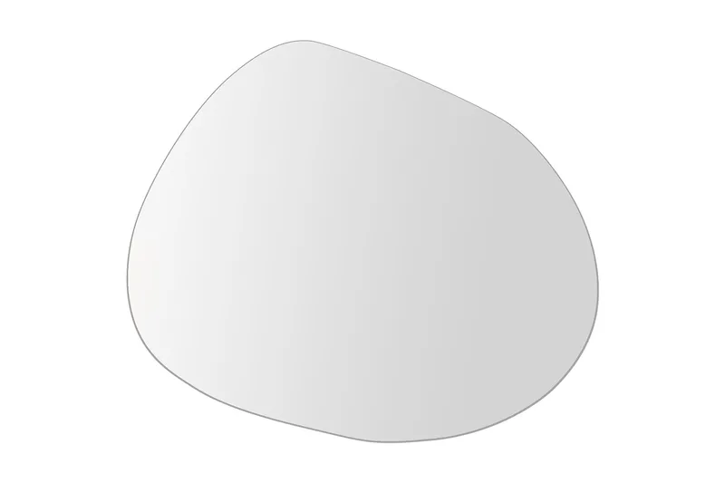 Asymmetrisk Spegel 75x55 cm, Svart