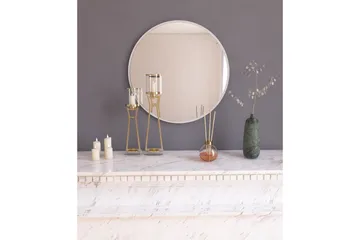 Buhem Spegel 60 cm Rund, Vit