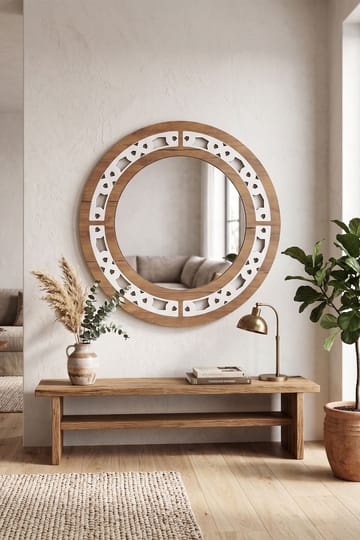 Zayra Väggspegel Rund 58 cm - Products - Inredning - Spegel - Väggspegel