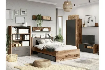 Rathmore Möbelset För Barnrum - Grå - Products - Möbler - Barnmöbler - Barnmöbelset