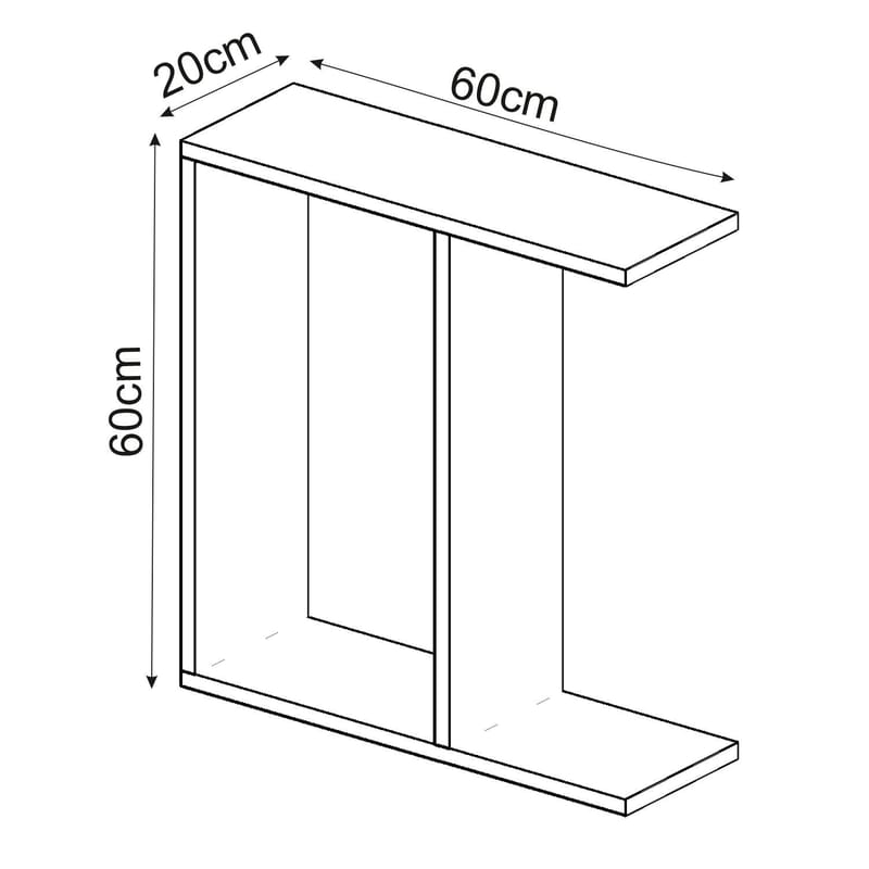 Bingdi Sidobord 60x60x60 cm - Travertin - Products - Möbler - Bord & matgrupp - Avlastningsbord & sidobord - Brickbord & småbord