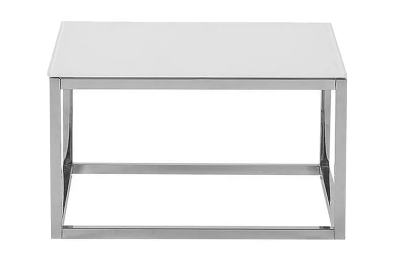 Brea Soffbord 2-pack - Vit/Glas - Products - Möbler - Bord & matgrupp - Avlastningsbord & sidobord - Satsbord