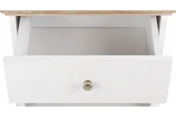 Dareia Sängbord 45 cm - Vit/Brun - Products - Möbler - Bord & matgrupp - Avlastningsbord & sidobord - Sängbord & nattduksbord