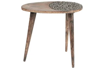 Daylinn Satsbord 54 cm - Mörkt trä/Guld - Products - Möbler - Bord & matgrupp - Avlastningsbord & sidobord - Satsbord