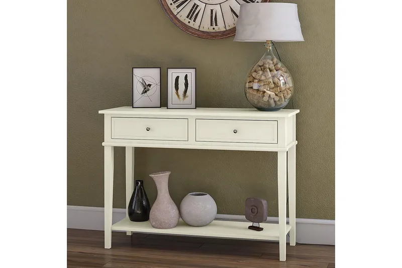 Franklin Konsollbord 104 cm Vit - Dorel Home - Products - Möbler - Bord & matgrupp - Avlastningsbord & sidobord - Konsolbord & hallbord