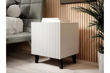 Juniskär Sängbord Fyrkantig Vit|Svart - Products - Möbler - Bord & matgrupp - Avlastningsbord & sidobord - Sängbord & nattduksbord