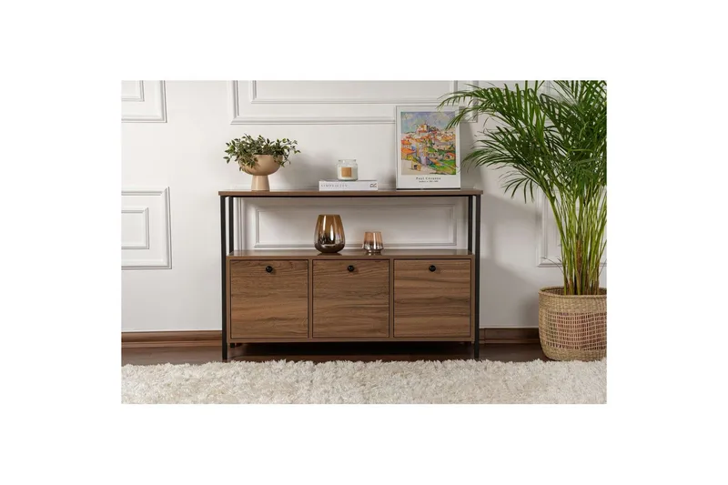 Konsolbord Hemani Valnöt Svart - Valnöt Svart - Products - Möbler - Bord & matgrupp - Avlastningsbord & sidobord - Konsolbord & hallbord