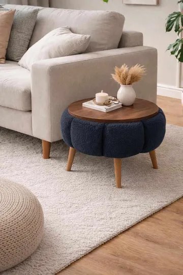 Kundu Sidobord Rund 45 cm Bubblig