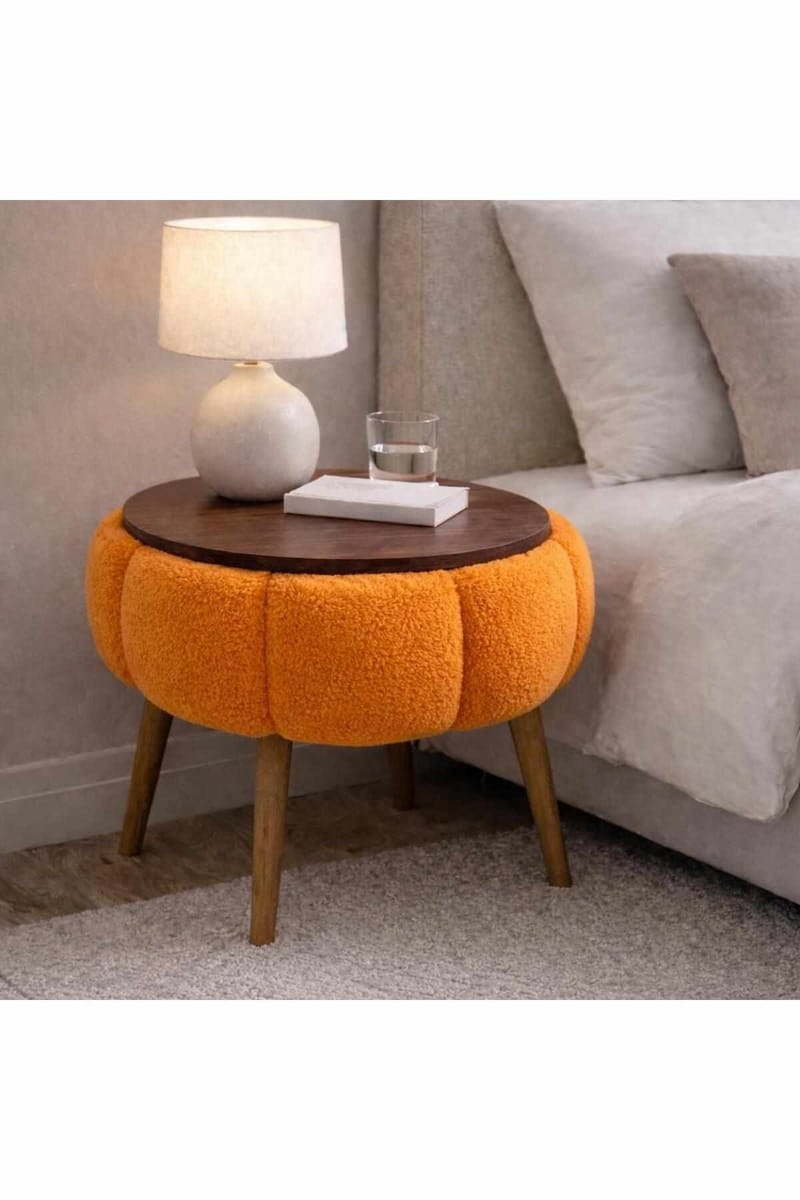 Kundu Sidobord Rund 45 cm Bubblig - Products - Möbler - Bord & matgrupp - Avlastningsbord & sidobord - Lampbord & sidobord