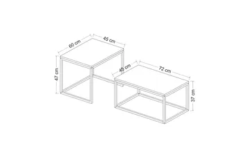 Leka Satsbord - Svart - Products - Möbler - Bord & matgrupp - Avlastningsbord & sidobord - Satsbord