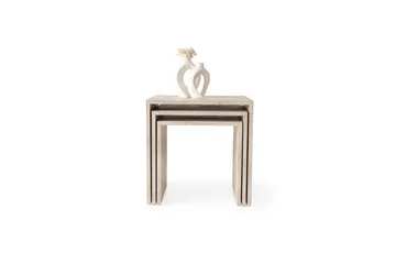 Miraen Satsbord 50 cm - Travertine - Products - Möbler - Bord & matgrupp - Avlastningsbord & sidobord - Satsbord