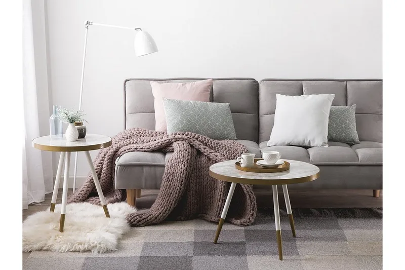 Ramona Sidobord 44 cm, Vit