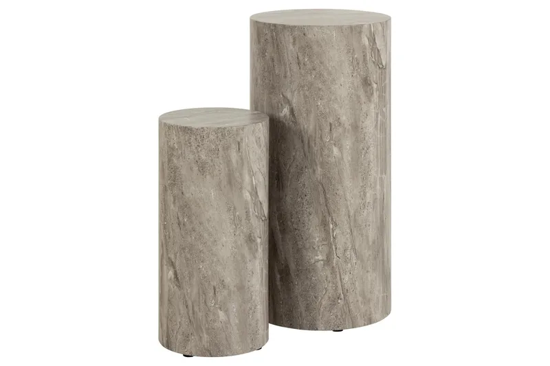 Samon Piedestal 34x70 cm - Grå - Products - Möbler - Bord & matgrupp - Avlastningsbord & sidobord - Piedestal & blompiedestal