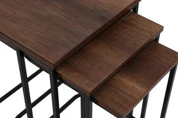 Nagako Satsbord Brun/Svart - Hanah Home - Products - Möbler - Bord & matgrupp - Avlastningsbord & sidobord - Satsbord