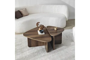 Soffbordssats Jewa Set Valnöt - Valnöt - Products - Möbler - Bord & matgrupp - Avlastningsbord & sidobord - Satsbord