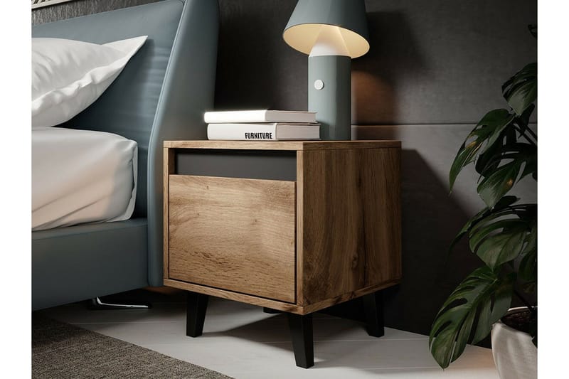 Strontian Sängbord 40 cm Scandinavian Choice Anthracite - Products - Möbler - Bord & matgrupp - Avlastningsbord & sidobord - Sängbord & nattduksbord