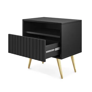 Tapas Sängbord 48 cm - Svart - Products - Möbler - Bord & matgrupp - Avlastningsbord & sidobord - Sängbord & nattduksbord