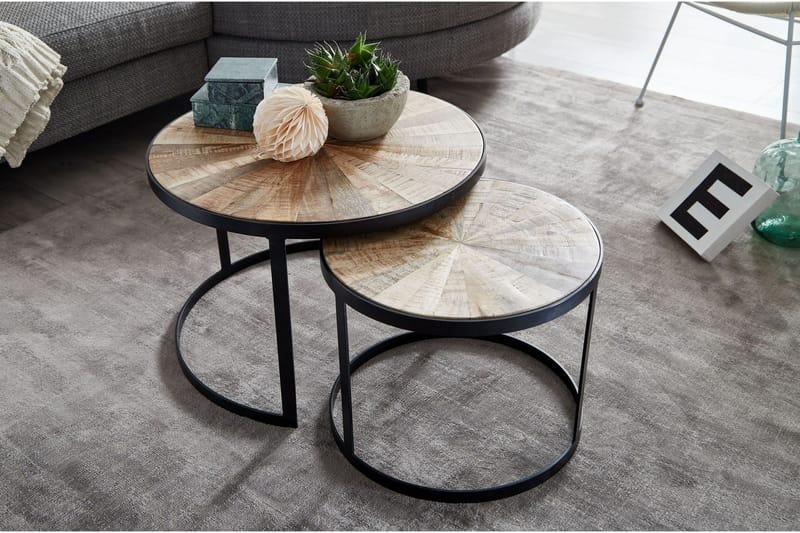 Willowdale Satsbord 60 cm Runt - Mörkgrå/Svart - Products - Möbler - Bord & matgrupp - Avlastningsbord & sidobord - Satsbord