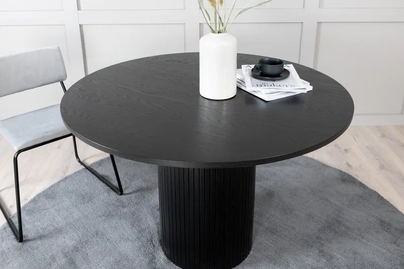 Bianca Matbord 110 cm Runt - Svart - Products - Möbler - Bord & matgrupp - Matbord & köksbord