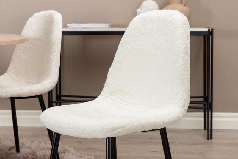 Bianca Matgrupp 110 cm Rund med 4 Polar stolar - Svart - Products - Möbler - Bord & matgrupp - Matgrupp