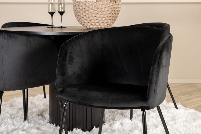 Bianca runt matbord med 4st Berit matstol - Products - Möbler - Bord & matgrupp - Matgrupp