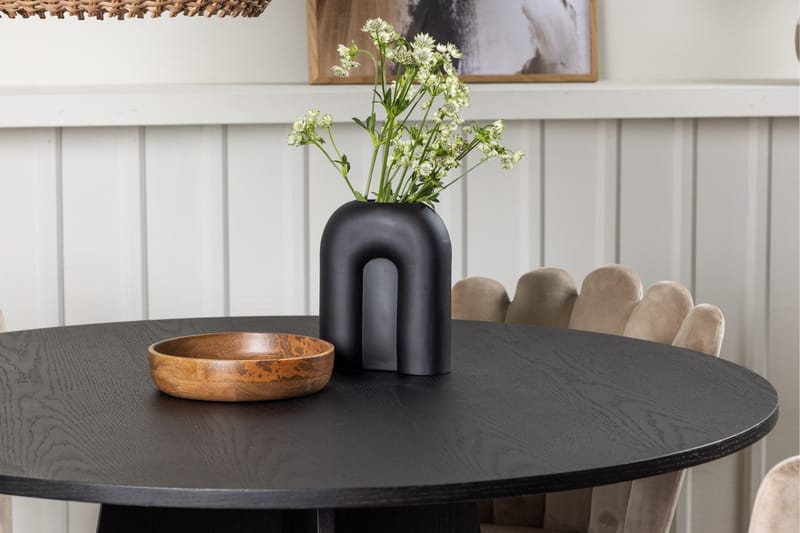 Bootcut Matgrupp 110 cm Rund med 4 Limhamn stolar - Beige - Products - Möbler - Bord & matgrupp - Matgrupp